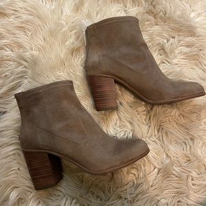 Taupe booties
